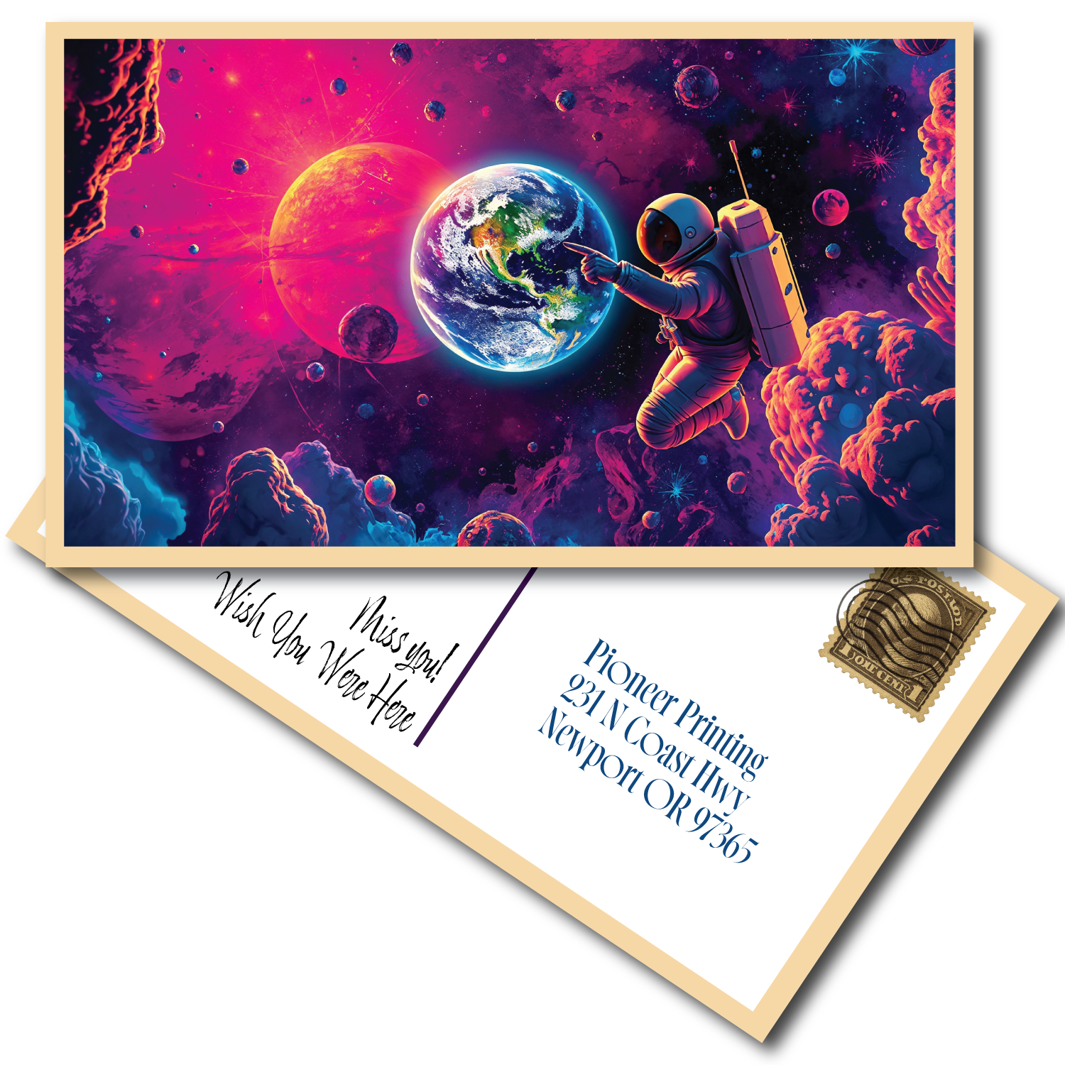 Postcard Printing in Newport Oregon Pioneer Printing